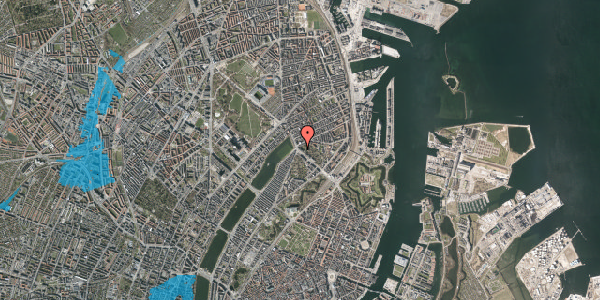 Oversvømmelsesrisiko fra vandløb på Dag Hammarskjölds Allé 38, 1. th, 2100 København Ø