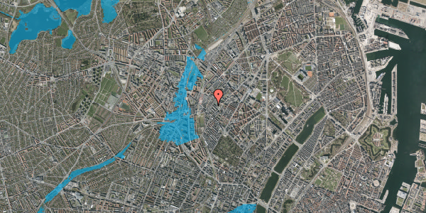 Oversvømmelsesrisiko fra vandløb på Dagmarsgade 19, 2. 317, 2200 København N