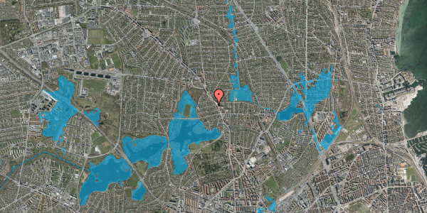 Oversvømmelsesrisiko fra vandløb på Dalmosevej 3, 2400 København NV