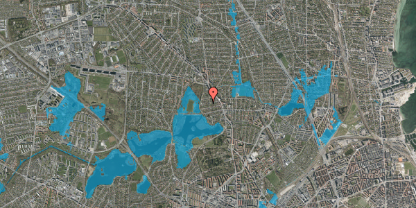 Oversvømmelsesrisiko fra vandløb på Dalmosevej 21, 2400 København NV