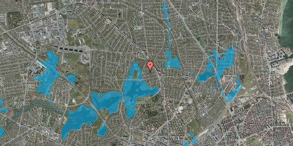 Oversvømmelsesrisiko fra vandløb på Dalmosevej 25, 2400 København NV