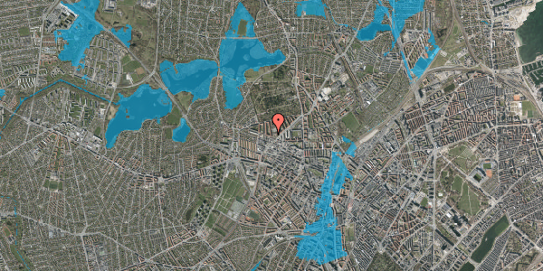 Oversvømmelsesrisiko fra vandløb på Degnestavnen 3, st. tv, 2400 København NV