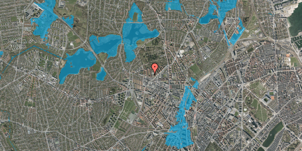 Oversvømmelsesrisiko fra vandløb på Degnestavnen 9, 4. th, 2400 København NV