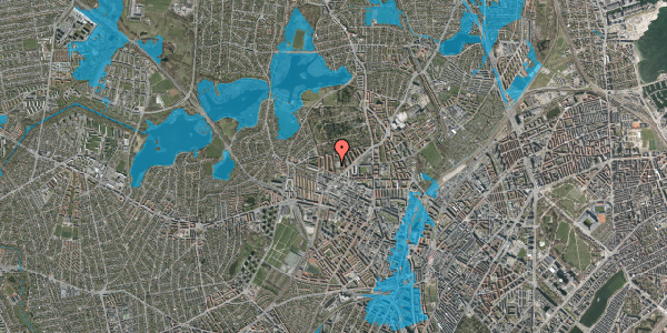 Oversvømmelsesrisiko fra vandløb på Degnestavnen 13, st. , 2400 København NV