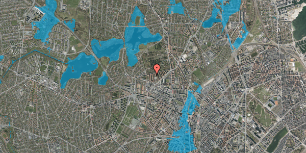 Oversvømmelsesrisiko fra vandløb på Degnestavnen 25, 2. tv, 2400 København NV