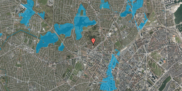 Oversvømmelsesrisiko fra vandløb på Degnestavnen 27, 3. th, 2400 København NV