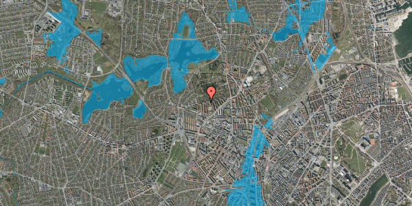 Oversvømmelsesrisiko fra vandløb på Degnestavnen 37, 1. th, 2400 København NV
