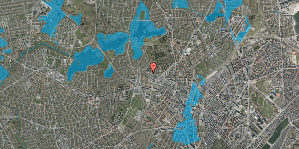 Oversvømmelsesrisiko fra vandløb på Dortheavej 50, 2400 København NV