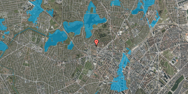 Oversvømmelsesrisiko fra vandløb på Dortheavej 62, 1. , 2400 København NV