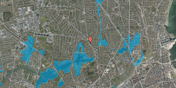 Oversvømmelsesrisiko fra vandløb på Dunhammervej 3, 2400 København NV