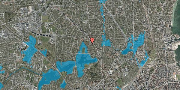 Oversvømmelsesrisiko fra vandløb på Dunhammervej 11, 2400 København NV