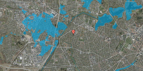 Oversvømmelsesrisiko fra vandløb på Dyssevænget 51, 1. , 2700 Brønshøj