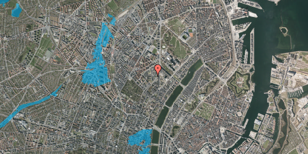 Oversvømmelsesrisiko fra vandløb på Edith Rodes Vej 11, 1. 225, 2200 København N