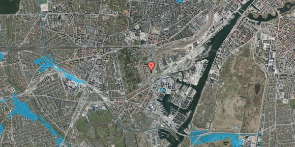 Oversvømmelsesrisiko fra vandløb på Edvard Storms Vej 3, 2. tv, 2450 København SV