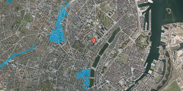 Oversvømmelsesrisiko fra vandløb på Egegade 18, 2. th, 2200 København N