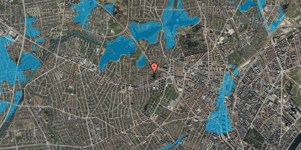 Oversvømmelsesrisiko fra vandløb på Egevangen 2, kl. , 2700 Brønshøj