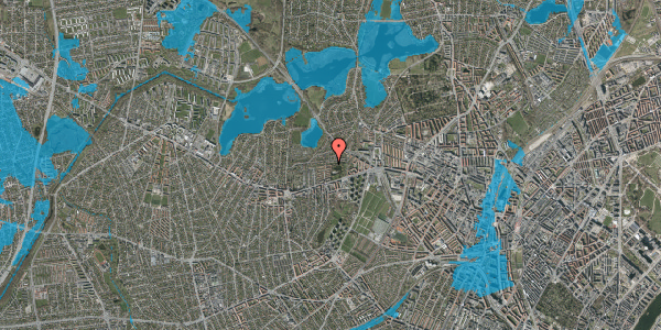 Oversvømmelsesrisiko fra vandløb på Egevangen 6, 2700 Brønshøj
