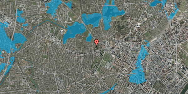 Oversvømmelsesrisiko fra vandløb på Egevangen 7, 2700 Brønshøj