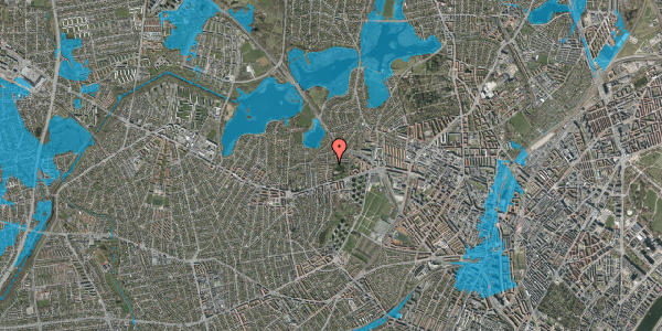Oversvømmelsesrisiko fra vandløb på Egevangen 10, 2700 Brønshøj