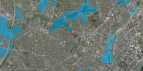 Oversvømmelsesrisiko fra vandløb på Egevangen 26, 2700 Brønshøj