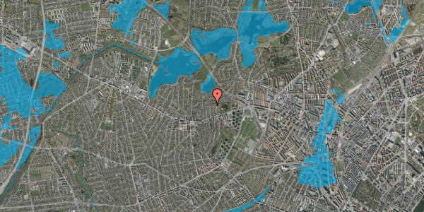 Oversvømmelsesrisiko fra vandløb på Egevangen 29, 2700 Brønshøj