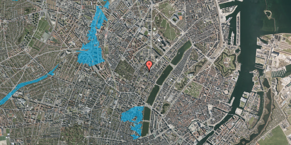 Oversvømmelsesrisiko fra vandløb på Elmegade 15, 3. th, 2200 København N