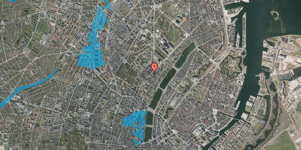 Oversvømmelsesrisiko fra vandløb på Elmegade 22, kl. tv, 2200 København N