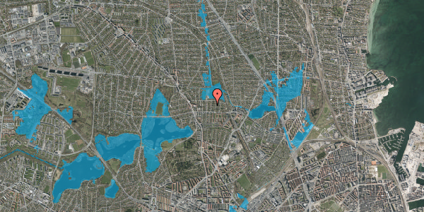 Oversvømmelsesrisiko fra vandløb på Emdrup Engvej 12, 2400 København NV