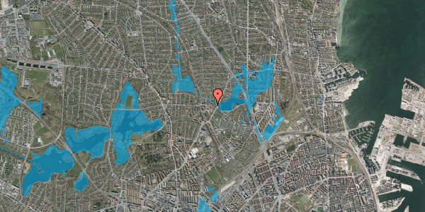 Oversvømmelsesrisiko fra vandløb på Emdrupvej 56, kl. , 2400 København NV