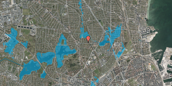 Oversvømmelsesrisiko fra vandløb på Emdrupvej 110, 2400 København NV