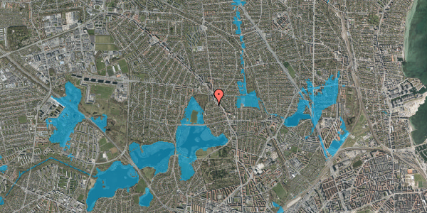 Oversvømmelsesrisiko fra vandløb på Engblommevej 4, 2400 København NV