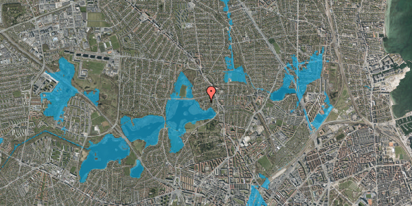 Oversvømmelsesrisiko fra vandløb på Engblommevej 37, st. tv, 2400 København NV