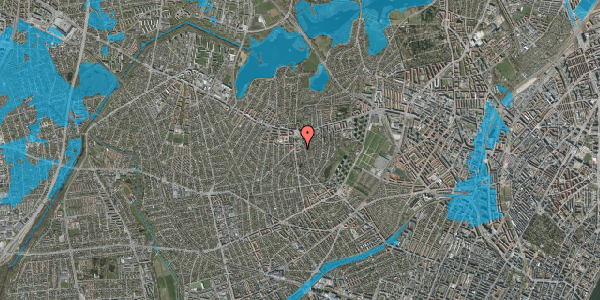 Oversvømmelsesrisiko fra vandløb på Engelholmvej 33, 1. th, 2700 Brønshøj
