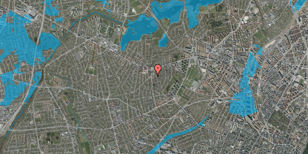 Oversvømmelsesrisiko fra vandløb på Engelholmvej 35, st. tv, 2700 Brønshøj