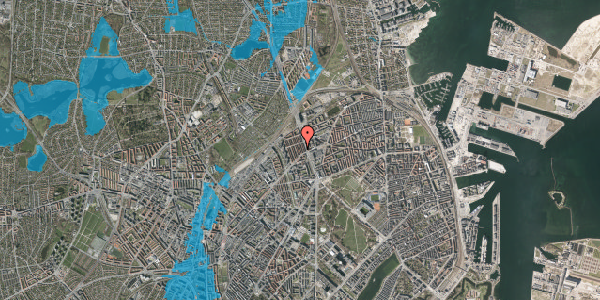 Oversvømmelsesrisiko fra vandløb på Engelstedsgade 18, 1. , 2100 København Ø