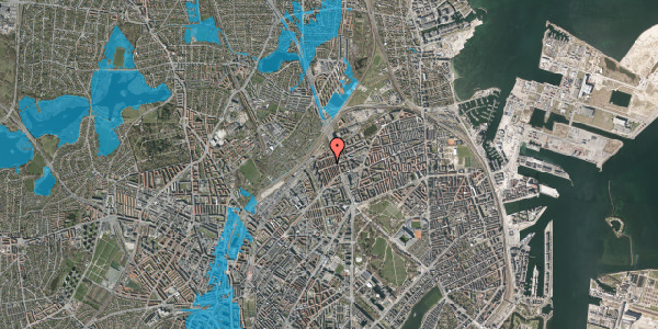 Oversvømmelsesrisiko fra vandløb på Engelstedsgade 43, 2. , 2100 København Ø