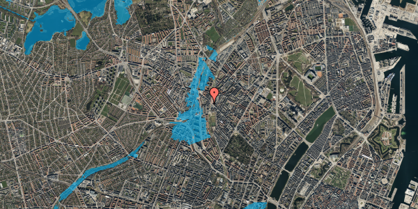 Oversvømmelsesrisiko fra vandløb på Esromgade 3, kl. , 2200 København N