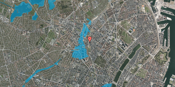 Oversvømmelsesrisiko fra vandløb på Esromgade 7A, 3. th, 2200 København N