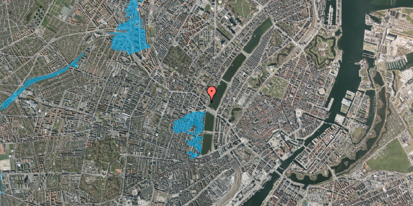 Oversvømmelsesrisiko fra vandløb på Ewaldsgade 8, 5. th, 2200 København N