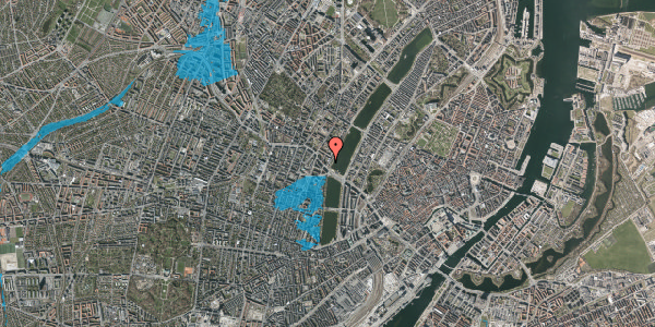 Oversvømmelsesrisiko fra vandløb på Ewaldsgade 10, 1. , 2200 København N