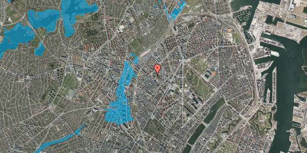 Oversvømmelsesrisiko fra vandløb på Fafnersgade 5, st. tv, 2200 København N