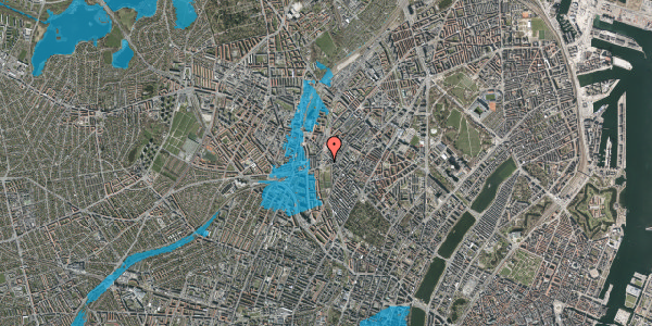 Oversvømmelsesrisiko fra vandløb på Farumgade 11, 1. tv, 2200 København N