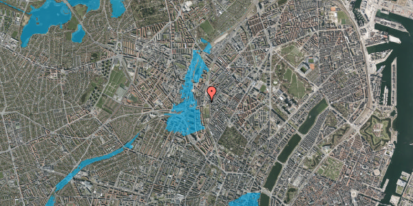 Oversvømmelsesrisiko fra vandløb på Farumgade 13, st. tv, 2200 København N