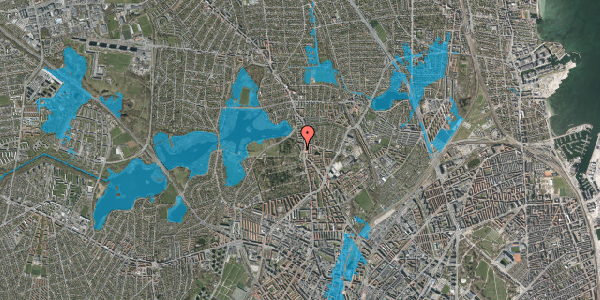 Oversvømmelsesrisiko fra vandløb på Filosofvænget 3, 3. , 2400 København NV