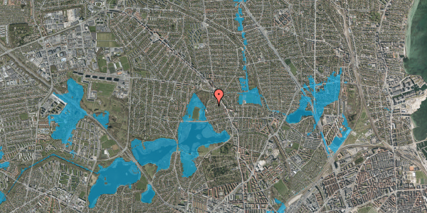 Oversvømmelsesrisiko fra vandløb på Firkløvervej 13, 2400 København NV
