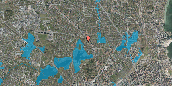 Oversvømmelsesrisiko fra vandløb på Firkløvervej 16B, 2400 København NV