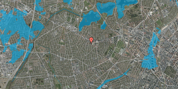 Oversvømmelsesrisiko fra vandløb på Fjenneslevvej 5, 2. tv, 2700 Brønshøj