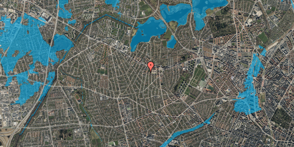 Oversvømmelsesrisiko fra vandløb på Fjenneslevvej 7, st. mf, 2700 Brønshøj