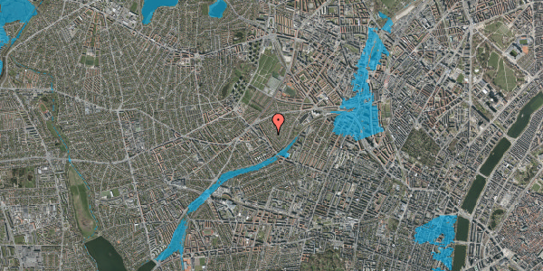 Oversvømmelsesrisiko fra vandløb på Fordresgårdvej 21, 2400 København NV