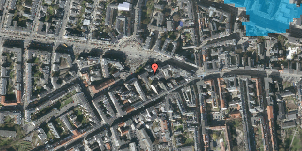 Oversvømmelsesrisiko fra vandløb på Frederiksberg Allé 11B, 1. th, 1621 København V